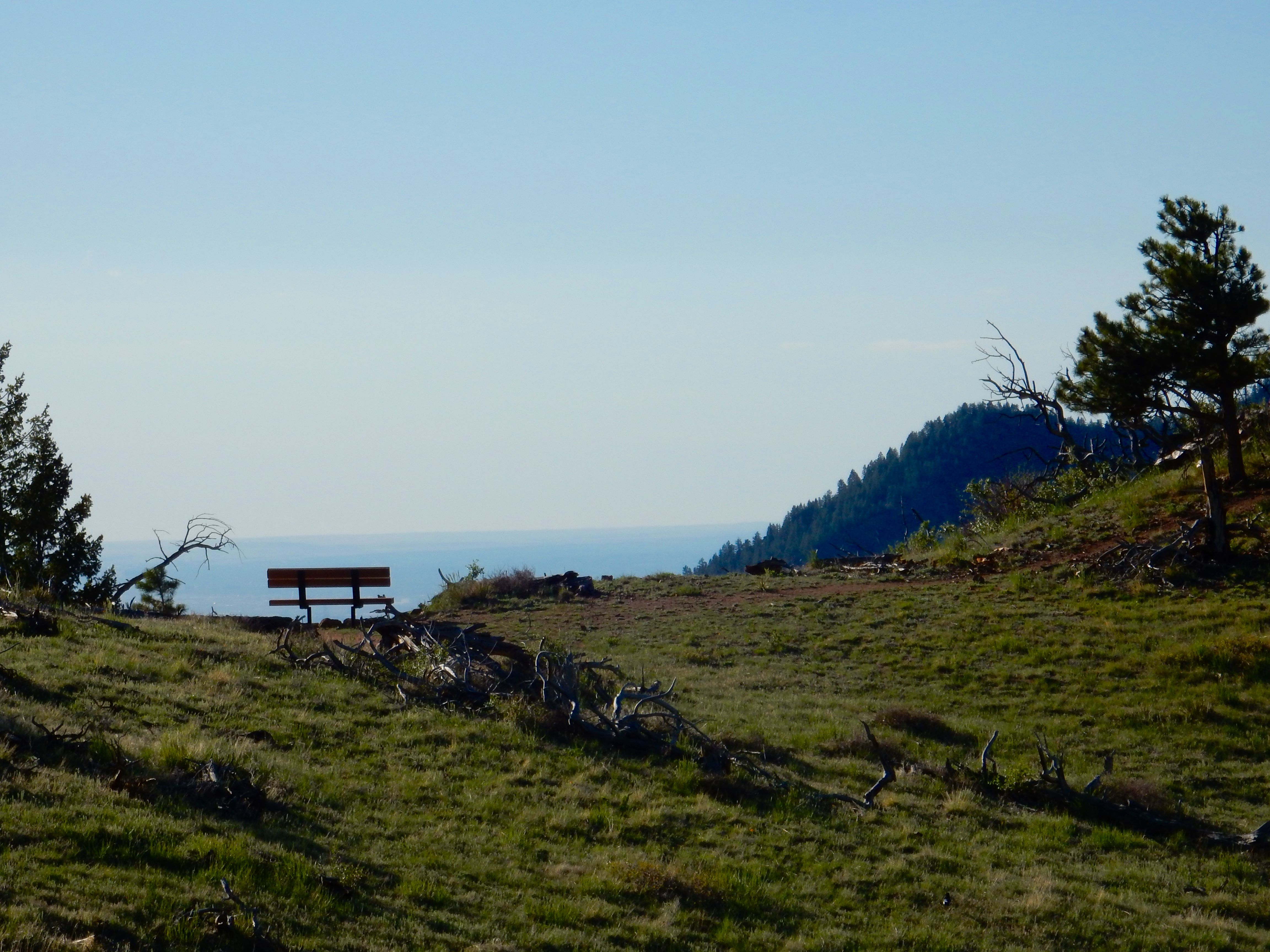 Bench overlooking the valley